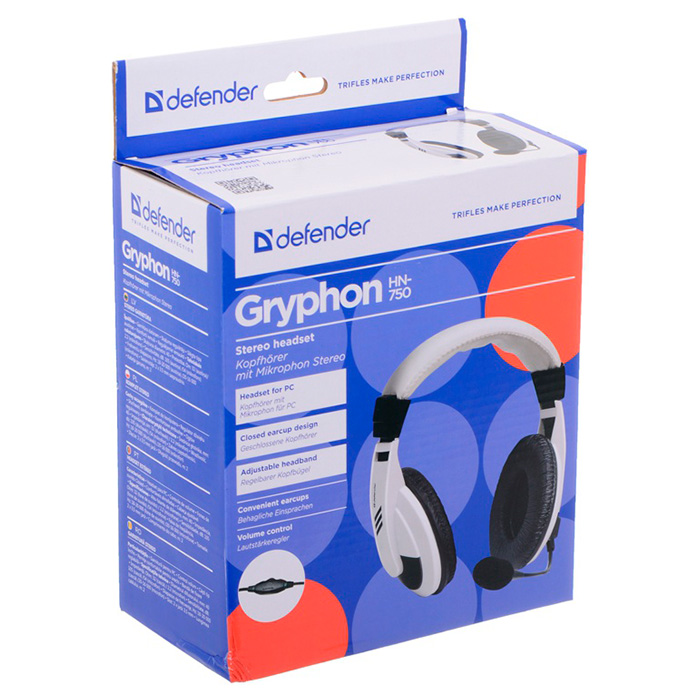 Навушники DEFENDER Gryphon HN-750 White (63747)