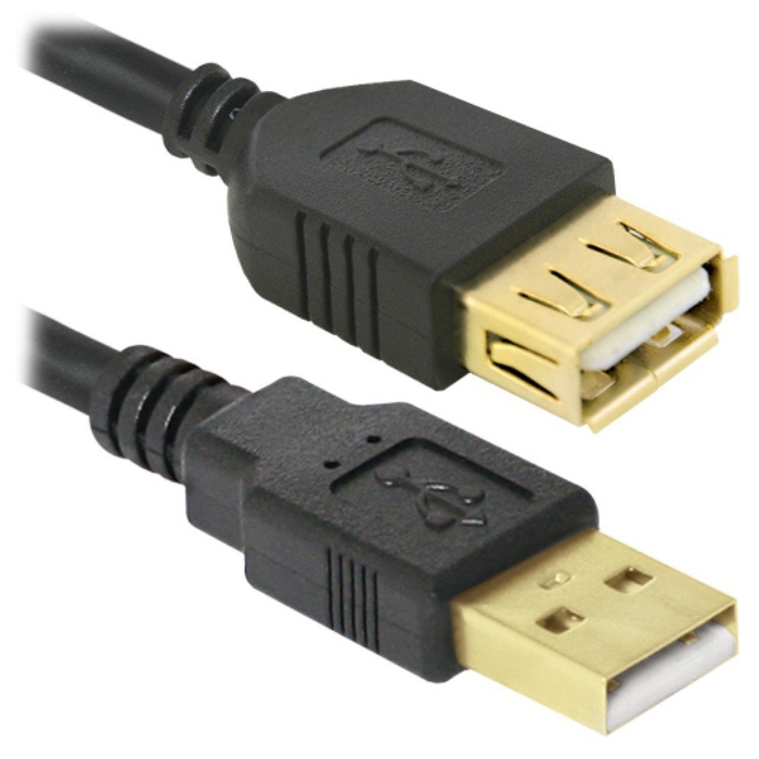 Кабель-удлинитель DEFENDER USB02-06PRO USB2.0 AM/AF 1.8м (87429)
