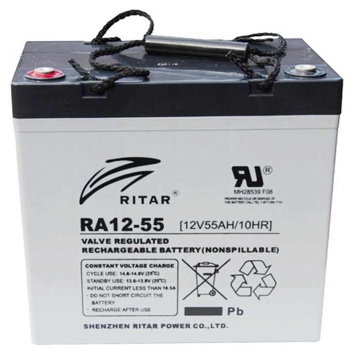 Акумуляторна батарея RITAR RA12-55 (12В, 55Агод)