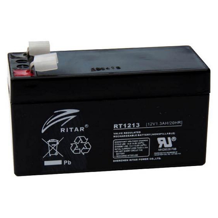 Акумуляторна батарея RITAR RT1213 (12В, 1.3Агод)
