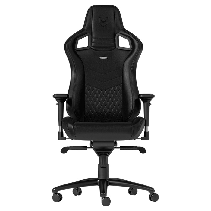 Крісло геймерське NOBLECHAIRS Epic Real Leather Black (GAGC-033)