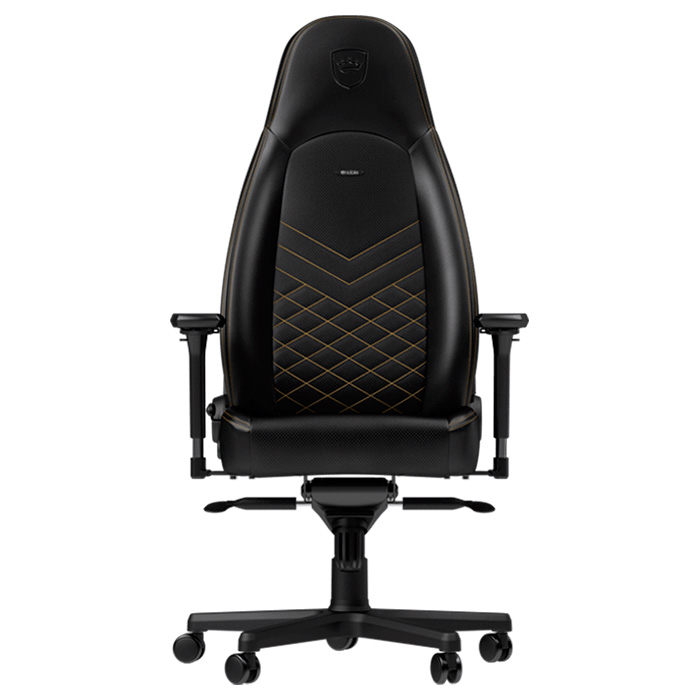 Крісло геймерське NOBLECHAIRS Icon Black/Gold (GAGC-102)