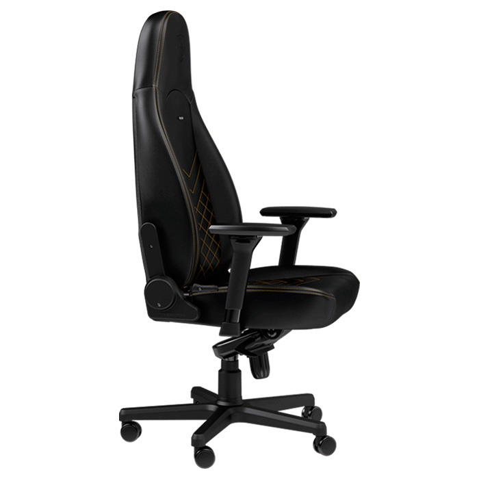 Крісло геймерське NOBLECHAIRS Icon Black/Gold (GAGC-102)