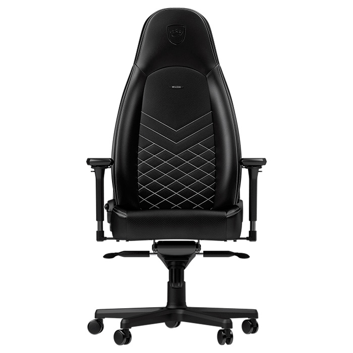 Крісло геймерське NOBLECHAIRS Icon Black/Platinum (GAGC-086)