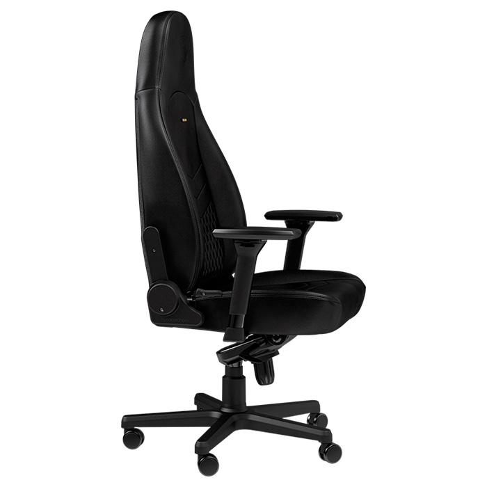 Крісло геймерське NOBLECHAIRS Icon Real Leather Black (GAGC-090)