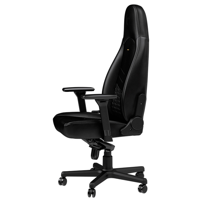 Крісло геймерське NOBLECHAIRS Icon Real Leather Black (GAGC-090)