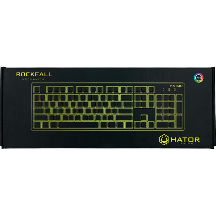 Клавіатура HATOR Rockfall UA Blue Switch Black (HTK-604)