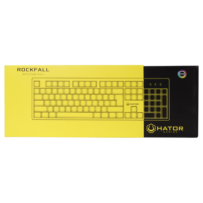 Клавиатура HATOR Rockfall RU Red Switch Yellow (HTK-603)
