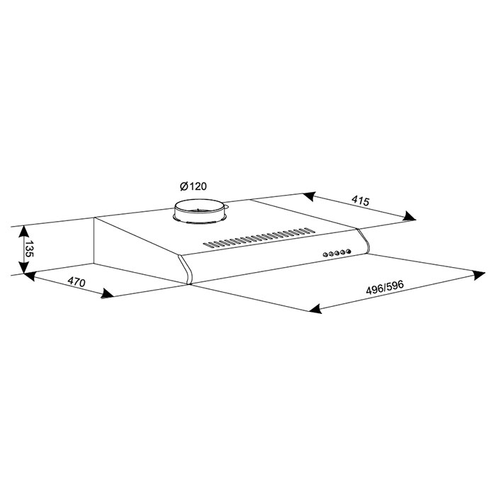 Вытяжка ELEYUS Line I 50 BG