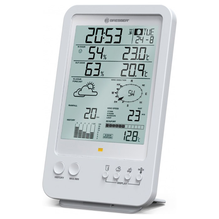 Метеостанція BRESSER Weather Center 5-in-1 White (7002511)