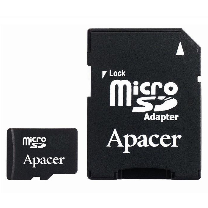 Карта памяти APACER microSDXC 64GB UHS-I Class 10 + SD-adapter (AP64GMCSX10U1-R)
