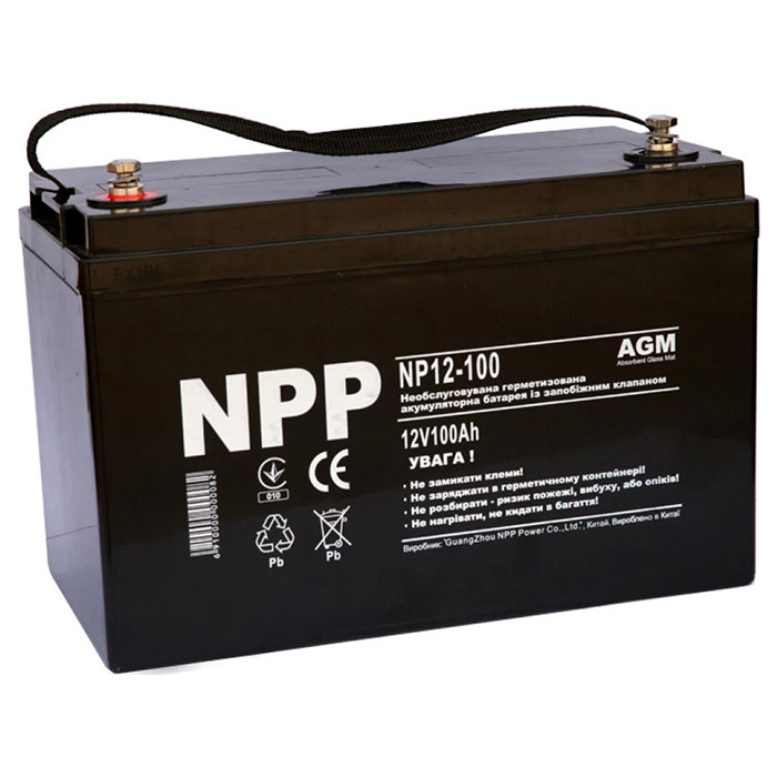 Акумуляторна батарея NPP POWER NP12-100 (12В, 100Агод)