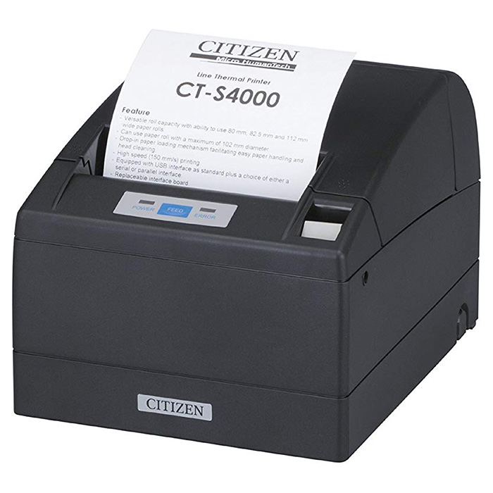 Принтер чеков CITIZEN CT-S4000/L Black USB/COM (CTS4000RSEBKL)