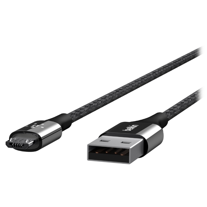 Кабель BELKIN MIXIT DuraTek USB2.0 AM/Micro-BM 1.2м Black (F2CU051BT04-BLK)
