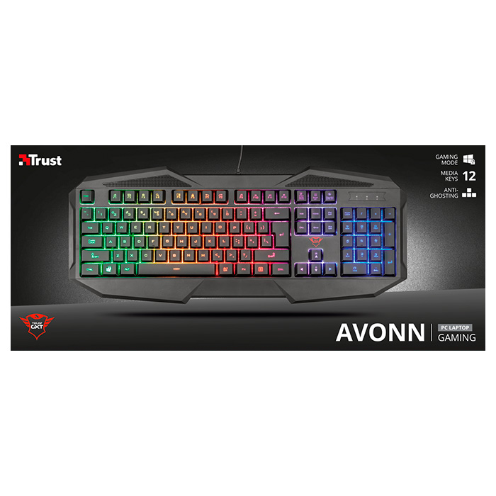 Клавіатура TRUST Gaming GXT 830-RW Avonn (22511)
