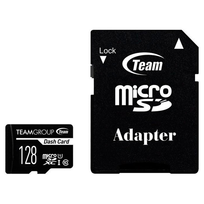 Карта пам'яті TEAM microSDXC Dash Card 128GB UHS-I Class 10 + SD-adapter (TDUSDX128GUHS03)