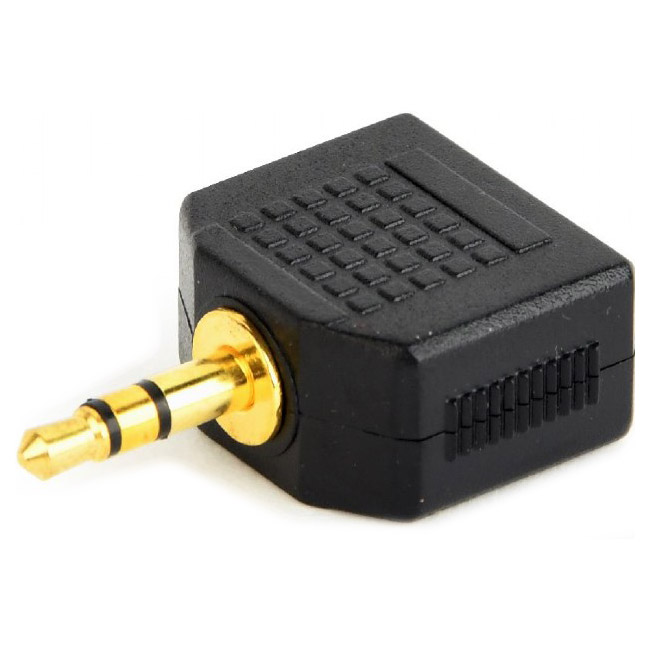 Сплиттер CABLEXPERT mini-jack 3.5мм - 2 x mini-jack 3.5мм Black (CCA-415A)