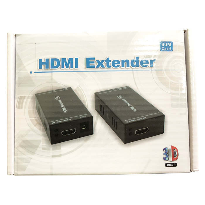 Подовжувач HDMI по крученій парі ATCOM Black (14371)