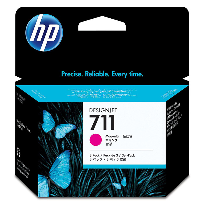 Картридж HP 711 3-pack Magenta (CZ135A)