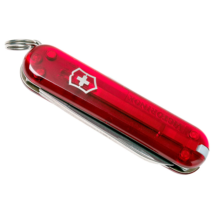 Швейцарський ніж VICTORINOX Classic SD Transparent Red (0.6223.T)