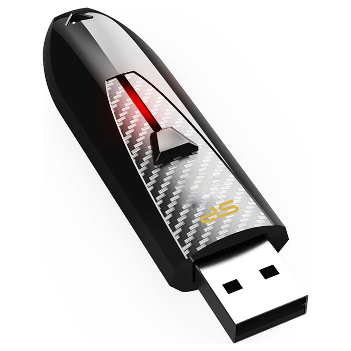 Флешка SILICON POWER Blaze B25 USB3.1 256GB Black (SP256GBUF3B25V1K)