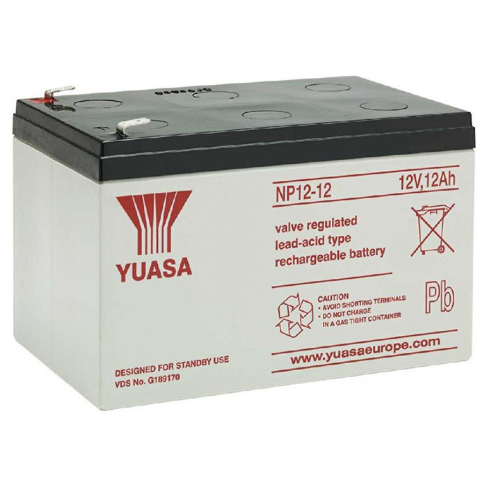 Аккумуляторная батарея YUASA NP12-12 (12В, 12Ач)