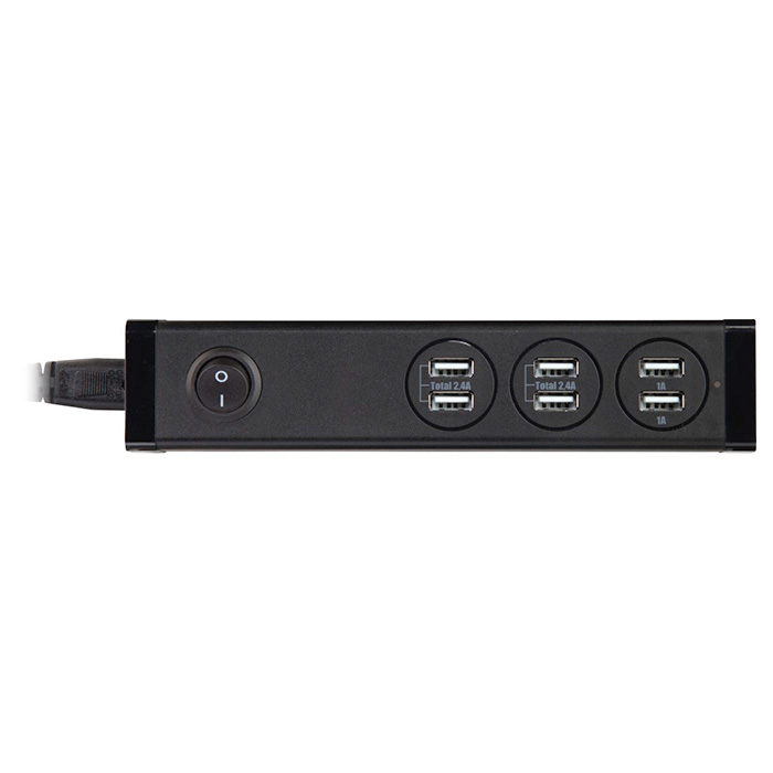 Зарядное устройство HAMA 6-port USB Charging Station Black (00121966)