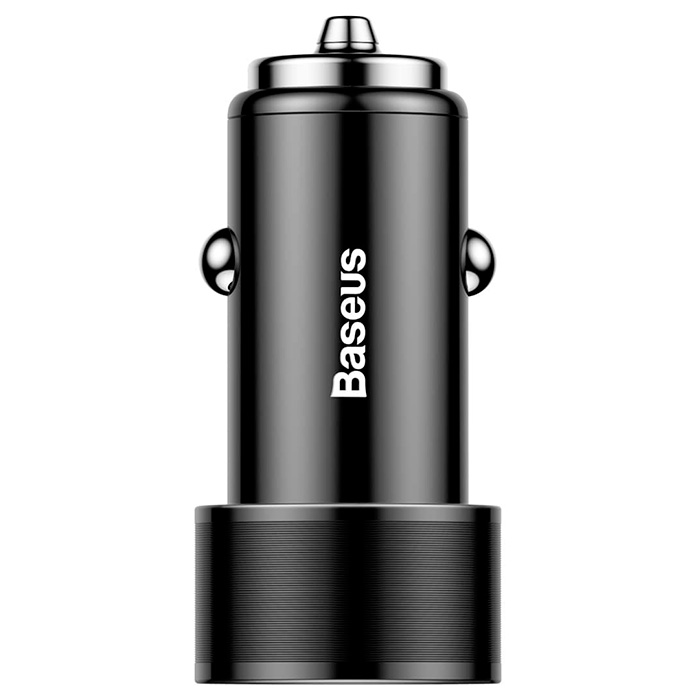 Автомобільний зарядний пристрій BASEUS Small Screw 3.4A Black (CAXLD-C01)