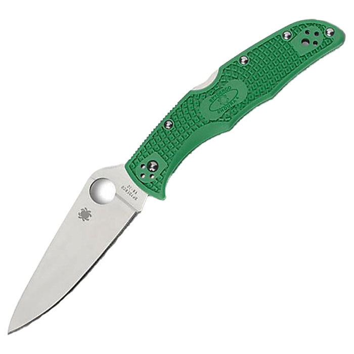 Складаний ніж SPYDERCO Endura 4 Flat Ground Green (C10FPGR)