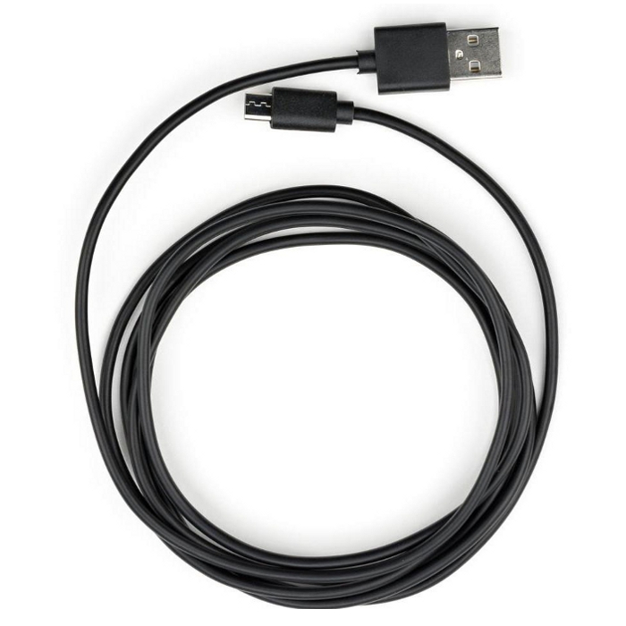 Кабель VINGA USB2.0 AM/Micro-BM Black 1.8м (VCPDCM1.8BK)