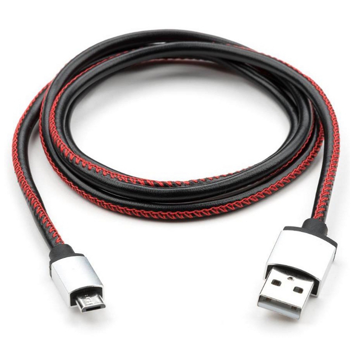 Кабель VINGA USB2.0 AM/Micro-BM Black 1м (VCPDCMLS1BK)