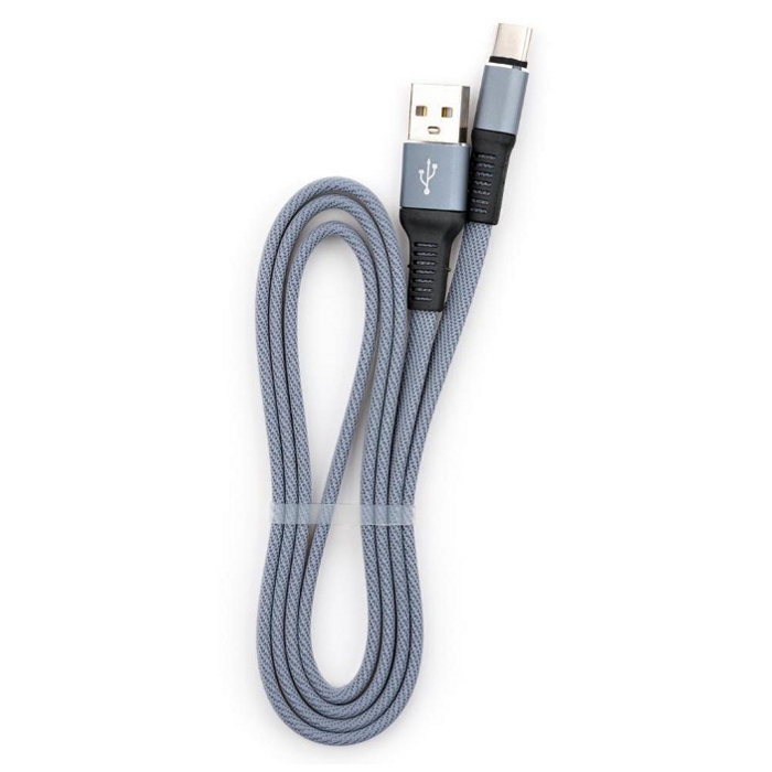 Кабель VINGA USB2.0 AM/CM Gray 1м (VCPDCTCFNB1GR)