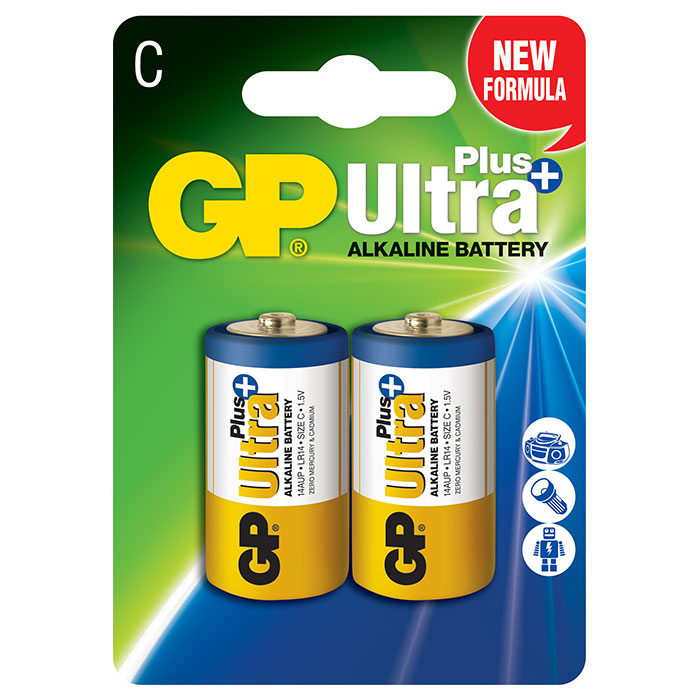 Батарейка GP Ultra Plus C 2шт/уп (14AUP-U2)