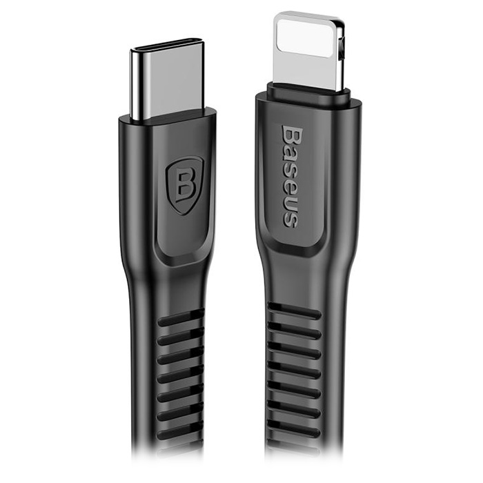 Автомобильное зарядное устройство BASEUS Small Screw Type-C PD + USB Quick Charge 36W Black w/Type-C to Lightning cable (TZXLD-01)