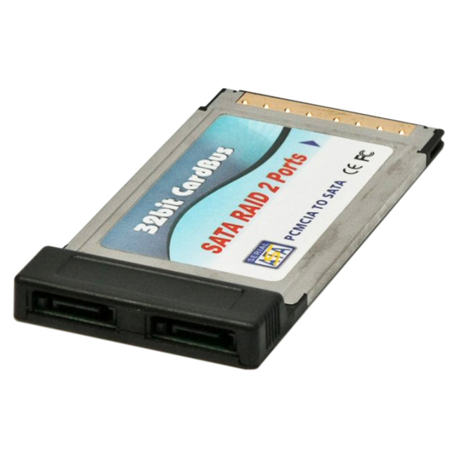 Адаптер MAXXTER NPES-2 PCMCIA to 2-Ports SATA