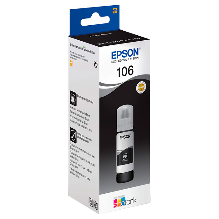 Контейнер с чернилами EPSON 106 Photo Black (C13T00R140)