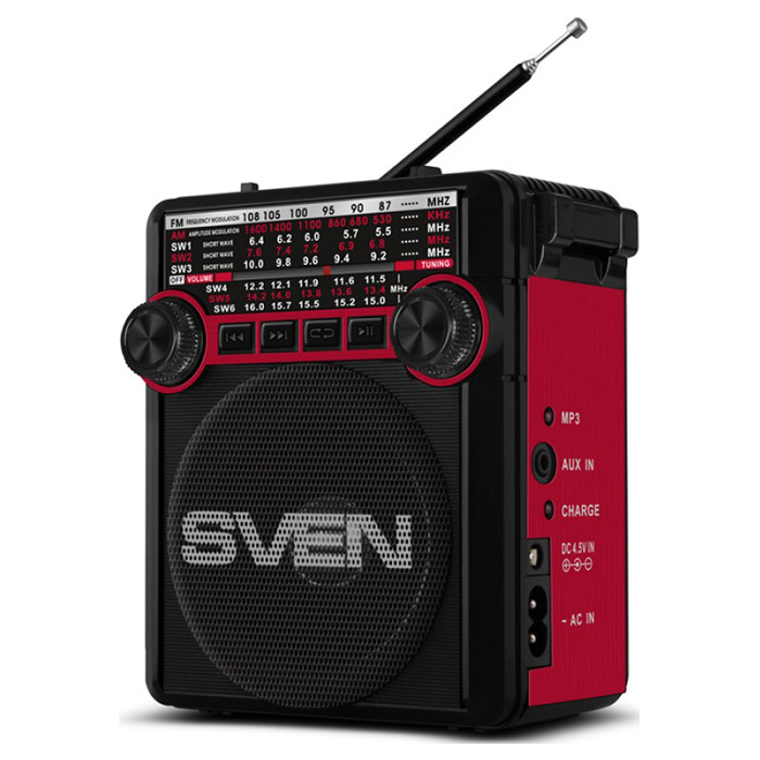 Радіоприймач SVEN SRP-355 Red