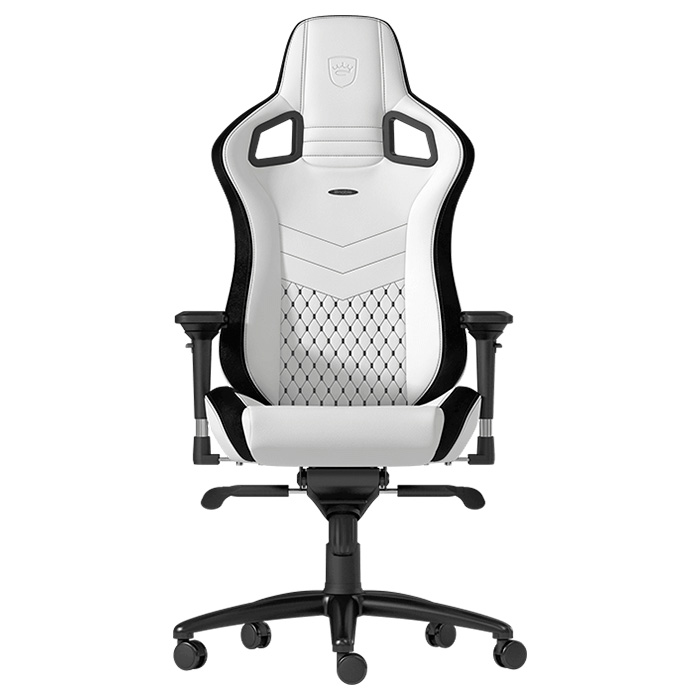 Крісло геймерське NOBLECHAIRS Epic White/Black (GAGC-085)