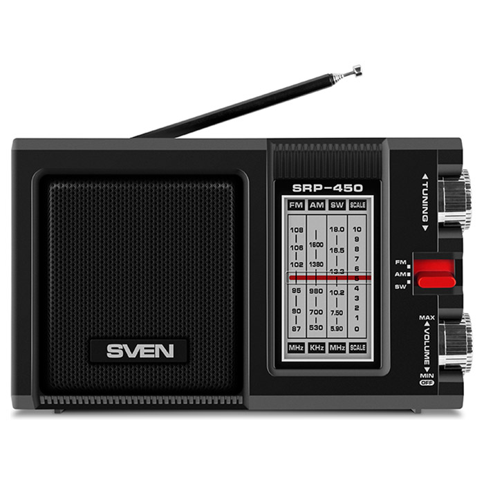Радіоприймач SVEN SRP-450 Black