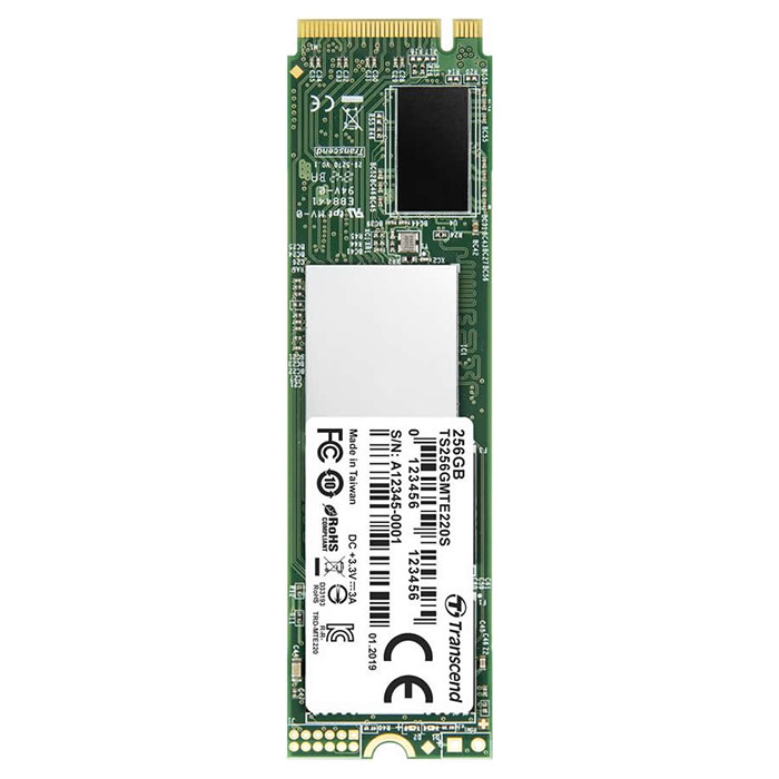 SSD диск TRANSCEND MTE220S 256GB M.2 NVMe (TS256GMTE220S)