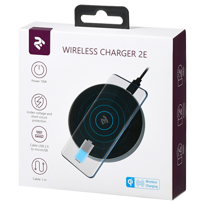 Беспроводное зарядное устройство 2E Wireless Charging Pad (2E-WCQ01-02)