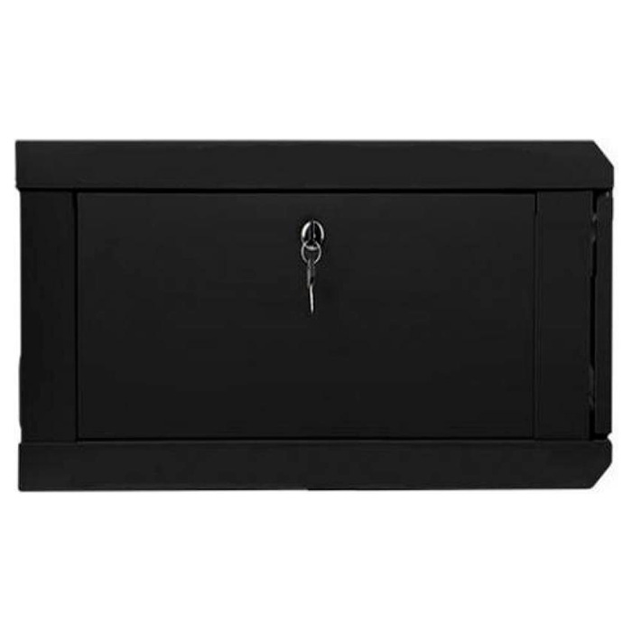 Настінна шафа 19" HYPERNET WMNC66-6U-Flat-Black (6U, 600x600мм, RAL9005)