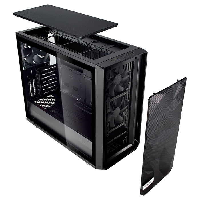 Корпус FRACTAL DESIGN Meshify S2 Tempered Glass Black (FD-CA-MESH-S2-BKO-TGL)