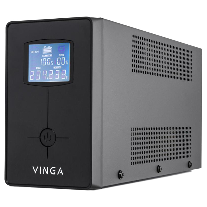 ДБЖ VINGA LCD 1200VA USB metal case (VPC-1200MU)