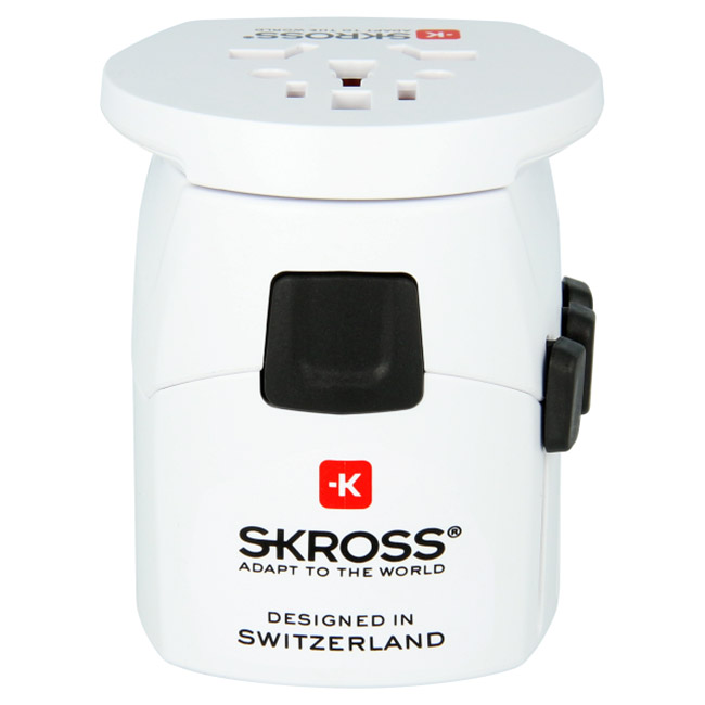 Универсальный сетевой переходник SKROSS Pro Light USB World White (1.302550)