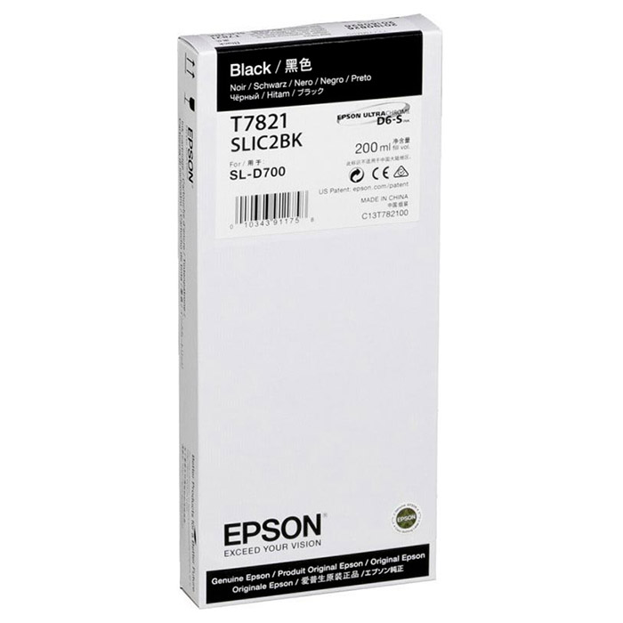 Картридж EPSON T7821 SureLab SL-D700 Black (C13T782100)