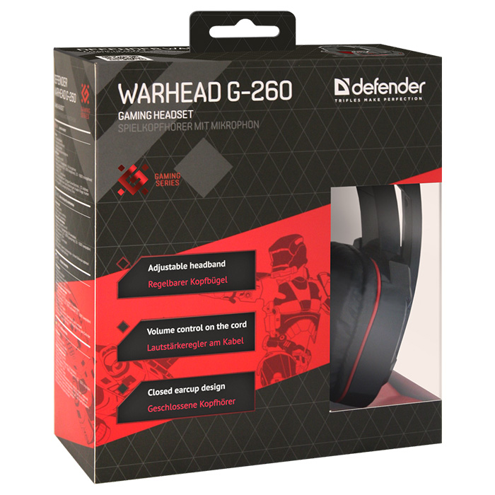 Навушники геймерскі DEFENDER Warhead G-260 (64121)