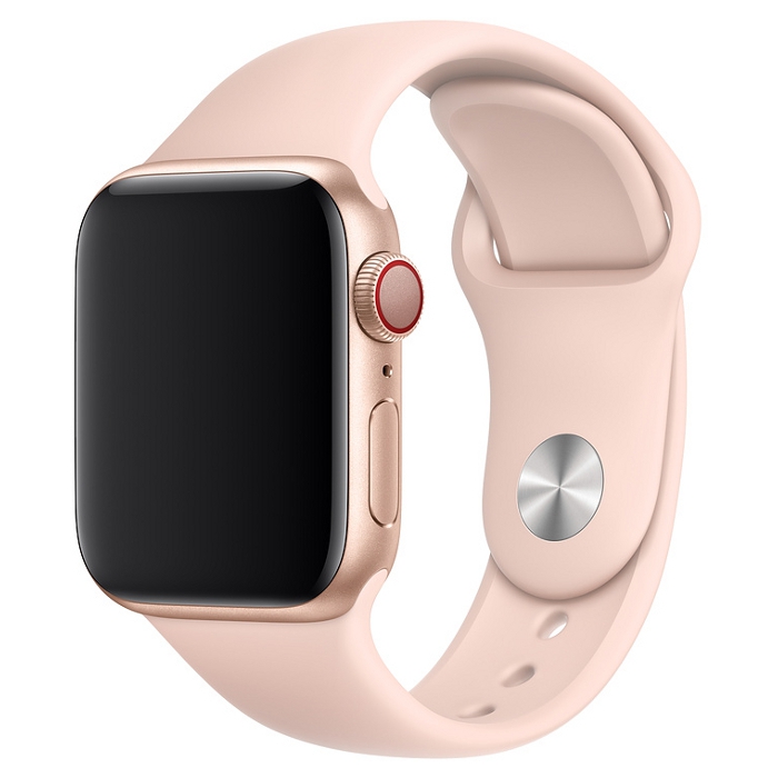 Ремешок APPLE Sport Band для Apple Watch 38/40мм Pink Sand (MTP72ZM/A)