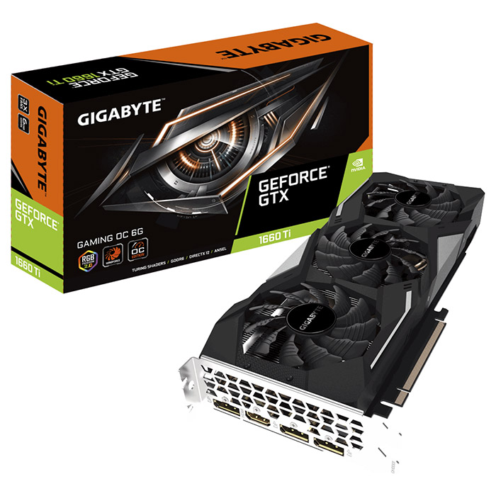 Відеокарта GIGABYTE GeForce GTX 1660 Ti Gaming OC 6G (GV-N166TGAMING OC-6GD)