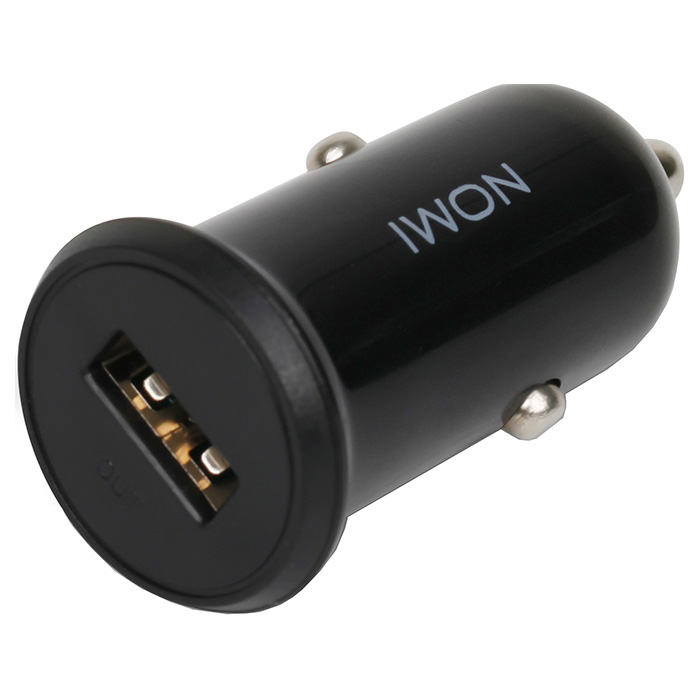 Автомобильное зарядное устройство NOMI CC05112 1xUSB-A, 1A Black (442113)